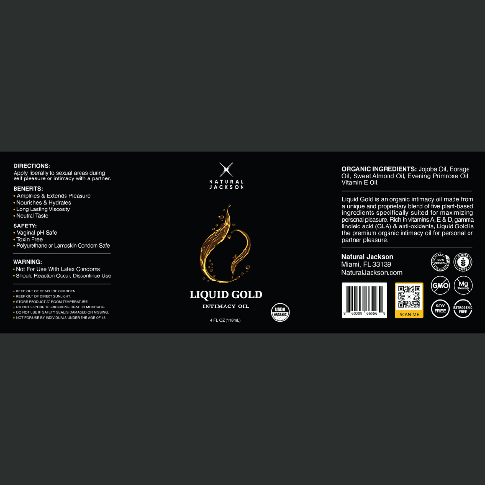 Liquid Gold Product Label