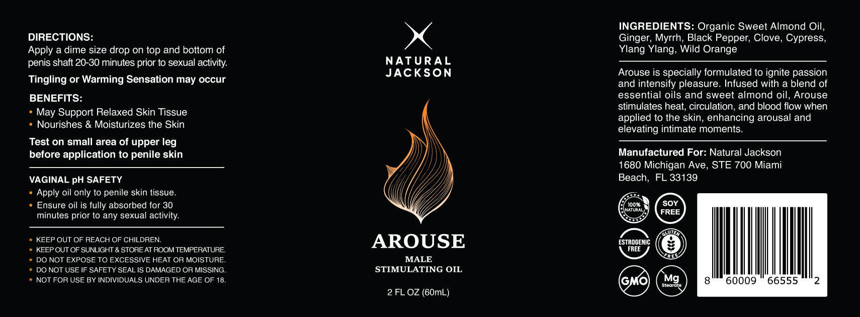 Arouse - Male Vital Heat Oil