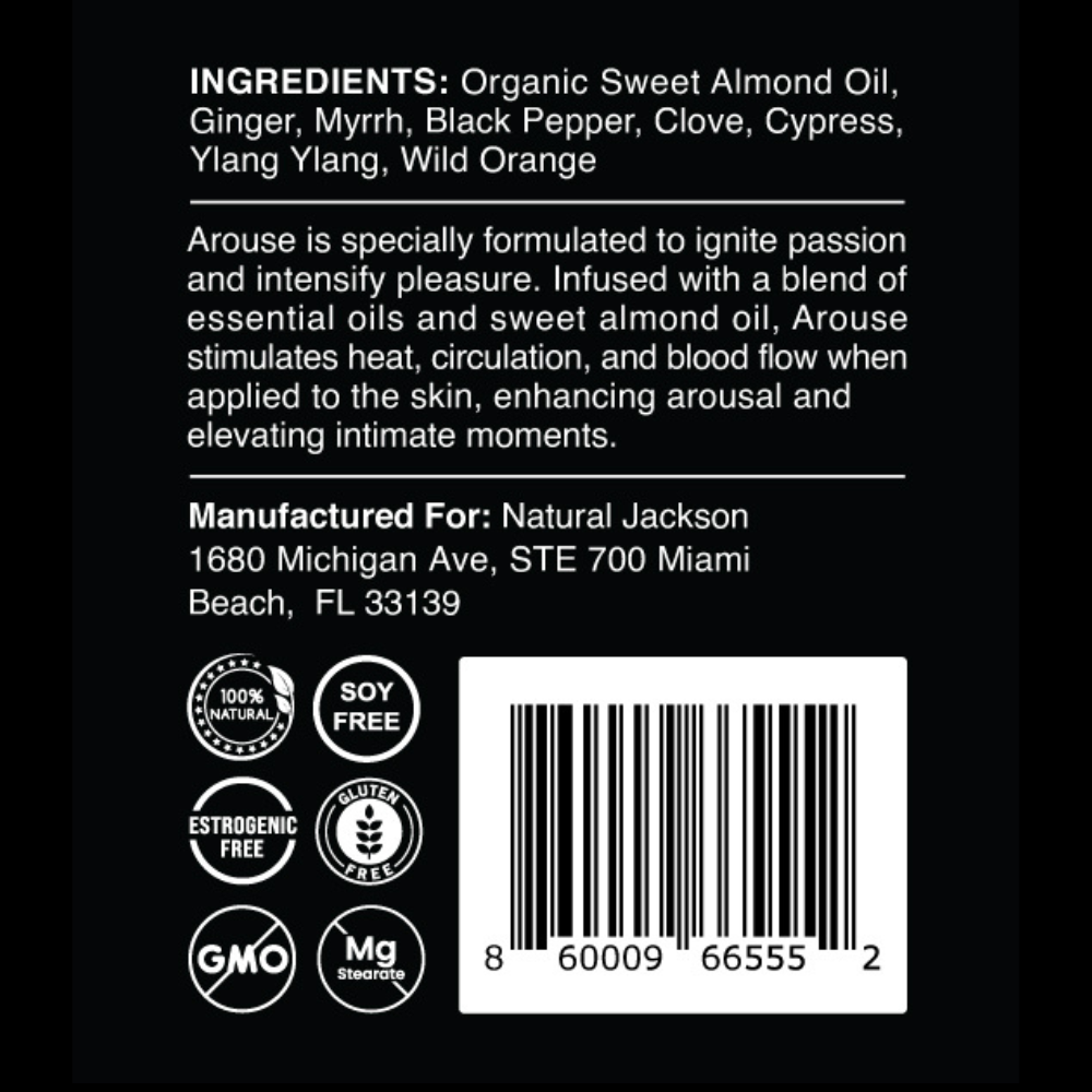 Arouse Oil Supplement Facts