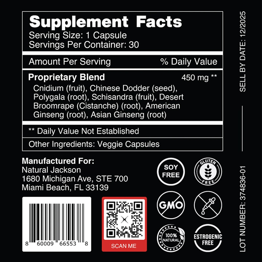 Supplement Facts of Drive General Energy Booster